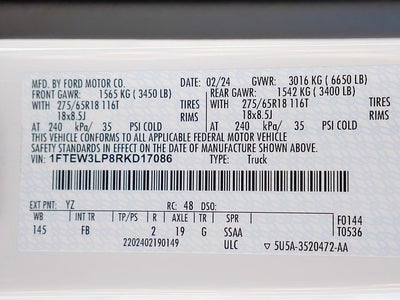 2024 Ford F-150 XLT CREW 2.7