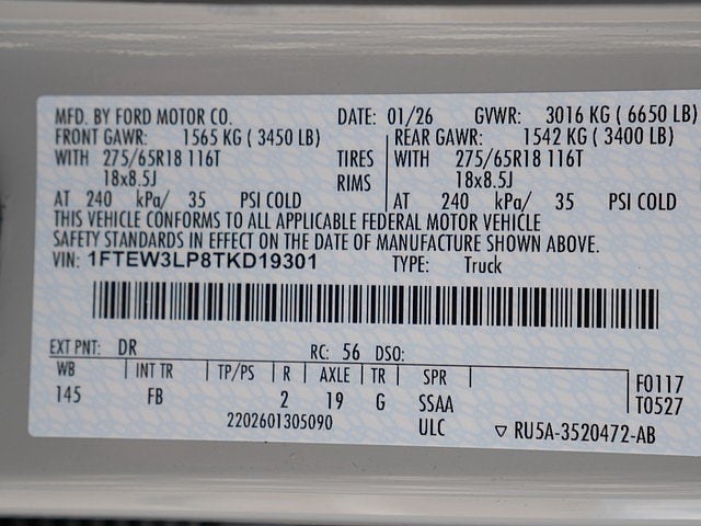 2026 Ford F-150 XLT CREW 4WD