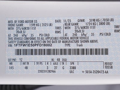 2023 Ford F-150 XLT CREW 5.0