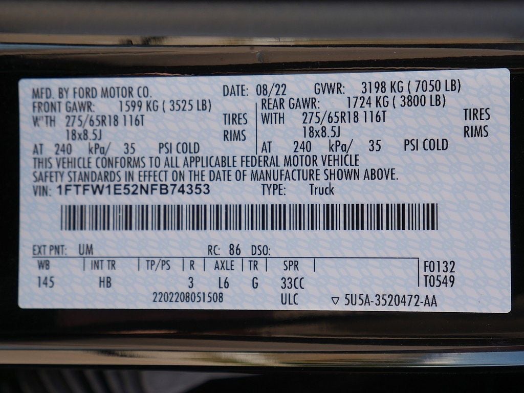 2022 Ford F-150 Lariat ROUSH 5.0