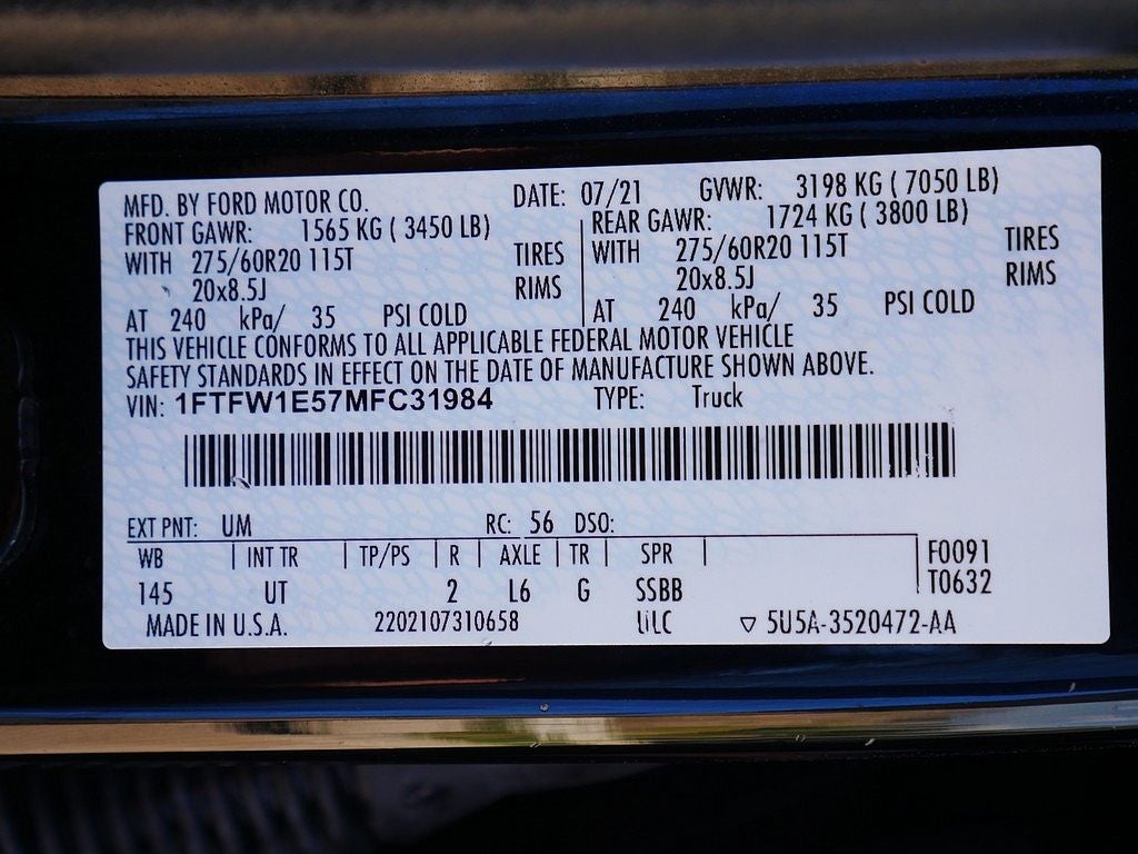 2021 Ford F-150 XLT CREW 5.0