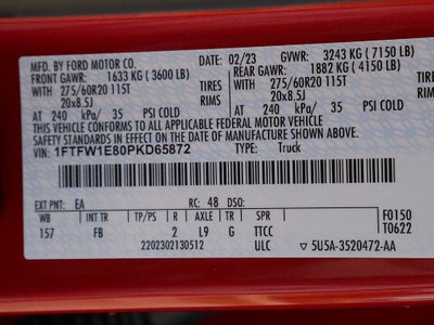 2023 Ford F-150 XLT CREW LONG BED 3.5