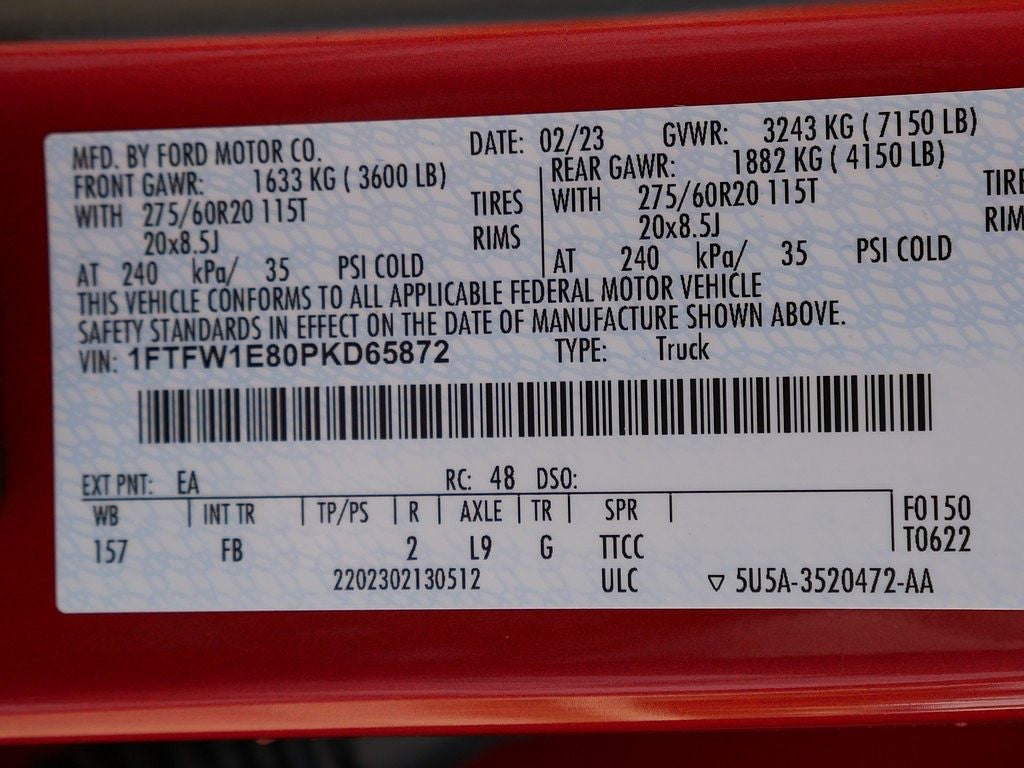 2023 Ford F-150 XLT CREW LONG BED 3.5