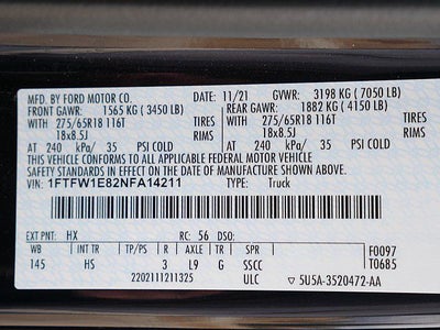 2022 Ford F-150 Lariat CREW 3.5