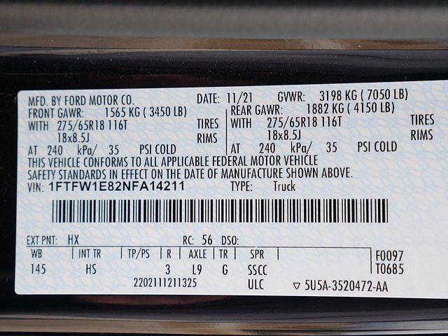 2022 Ford F-150 Lariat CREW 3.5