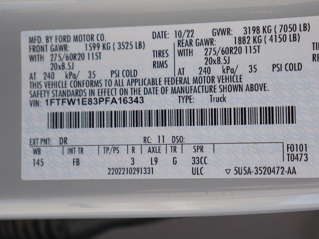 2023 Ford F-150 XLT CREW 3.5