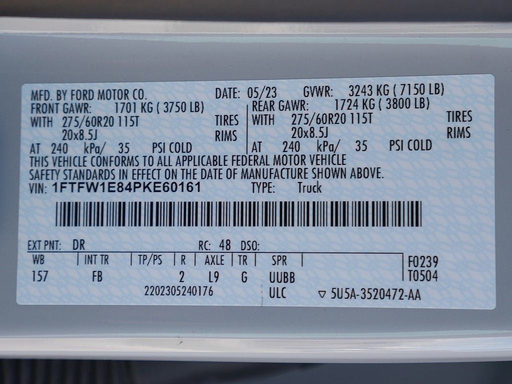 2023 Ford F-150 XLT CREW 3.5