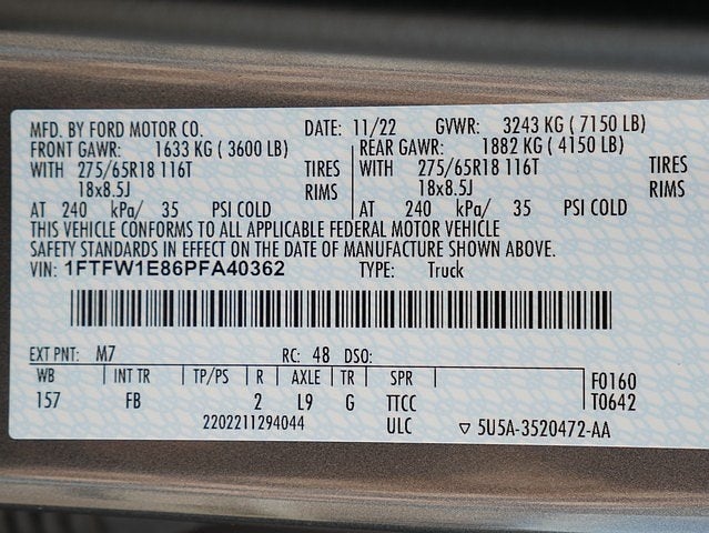 2023 Ford F-150 XLT CREW 3.5