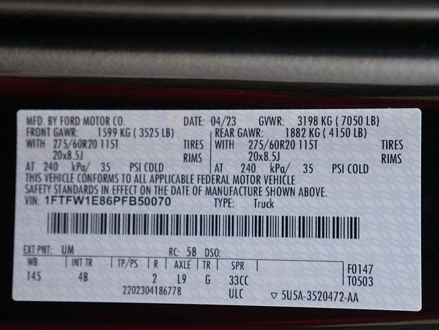 2023 Ford F-150 XLT CREW 3.5