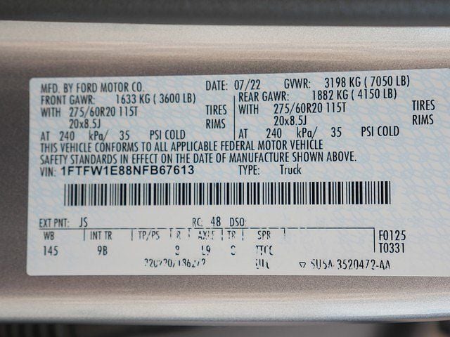 2022 Ford F-150 Platinum CREW 3.5