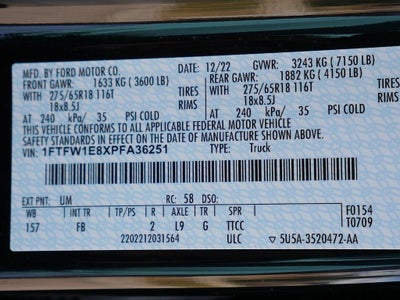 2023 Ford F-150 XLT CREW 3.5