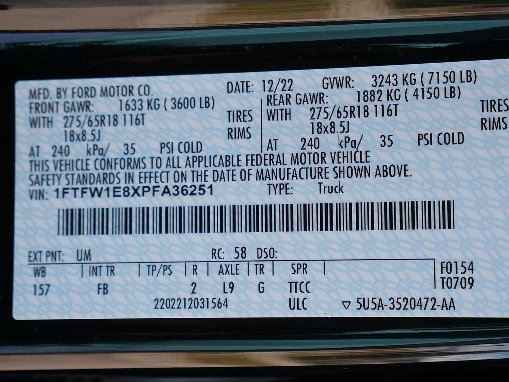 2023 Ford F-150 XLT CREW 3.5