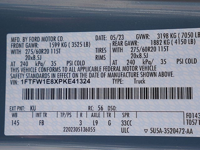 2023 Ford F-150 XLT CREW 3.5