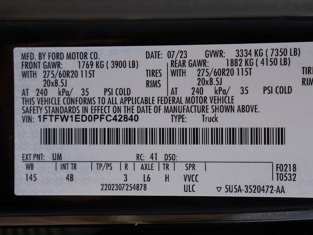 2023 Ford F-150 XLT CREW 3.5 PB