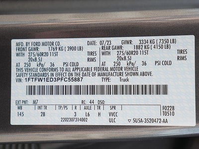 2023 Ford F-150 Lariat CREW 3.5 PB