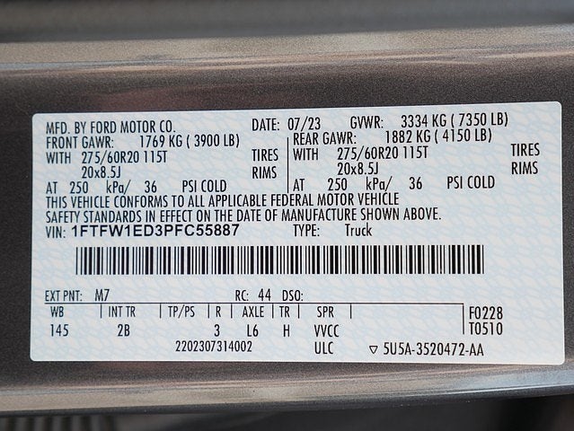 2023 Ford F-150 Lariat CREW 3.5 PB