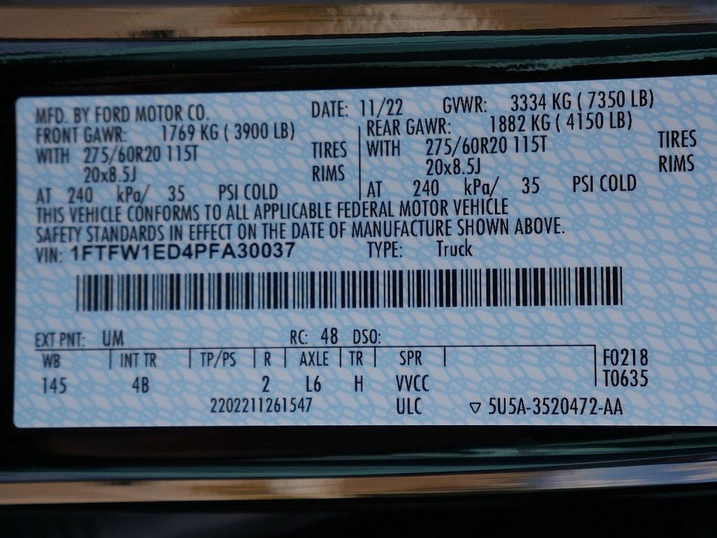 2023 Ford F-150 XLT CREW 3.5 PB