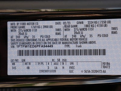 2023 Ford F-150 XLT CREW 3.5 PB