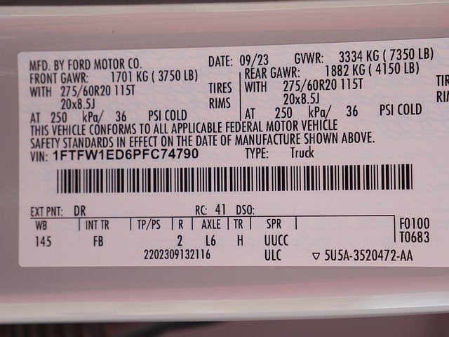 2023 Ford F-150 XLT CREW 3.5 PB