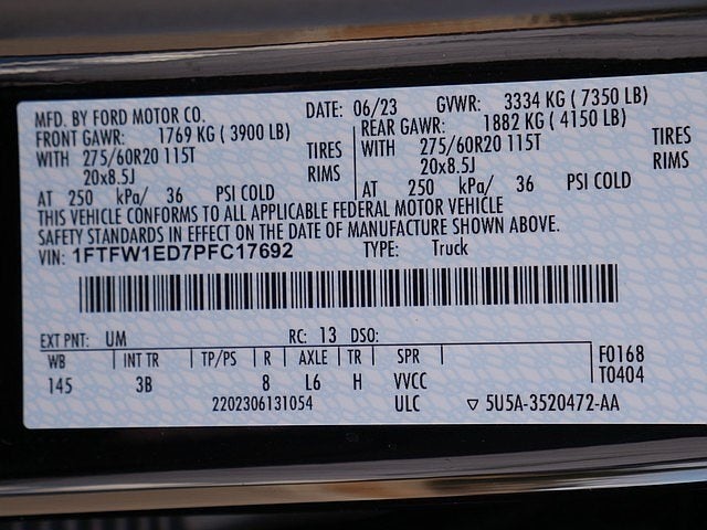 2023 Ford F-150 Platinum CREW 3.5 PB