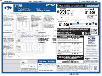 2023 Ford F-150 XLT CREW 3.5 PB