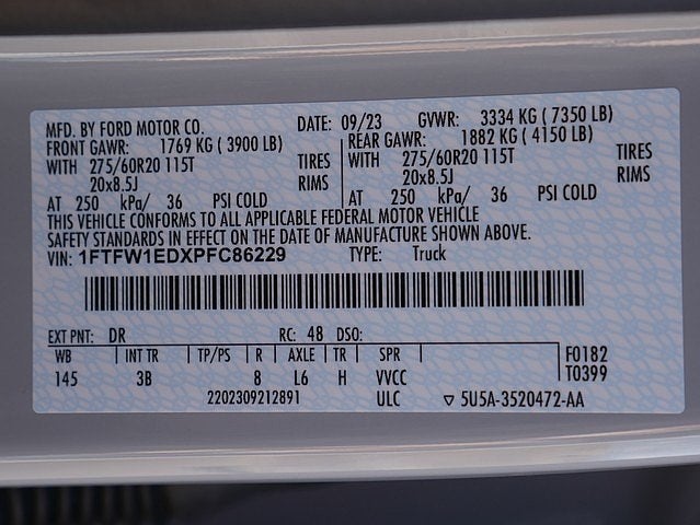 2023 Ford F-150 Platinum CREW 3.5 PB