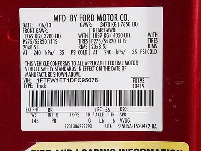 2013 Ford F-150 Platinum CREW 3.5