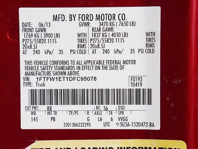 2013 Ford F-150 Platinum CREW 3.5