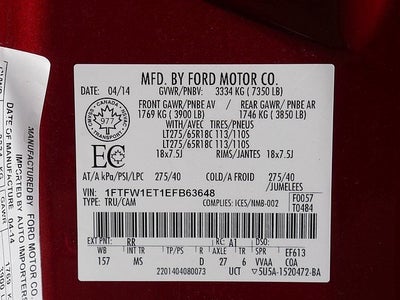 2014 Ford F-150 XLT CREW 3.5