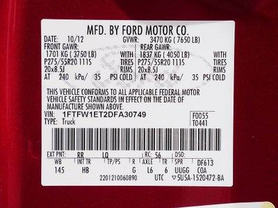 2013 Ford F-150 Lariat CREW 3.5