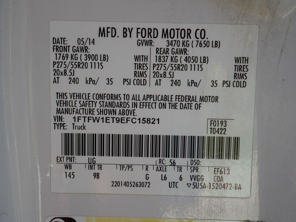2014 Ford F-150 Platinum CREW 3.5