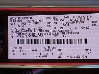 2026 Ford F-150 Raptor CREW 4WD