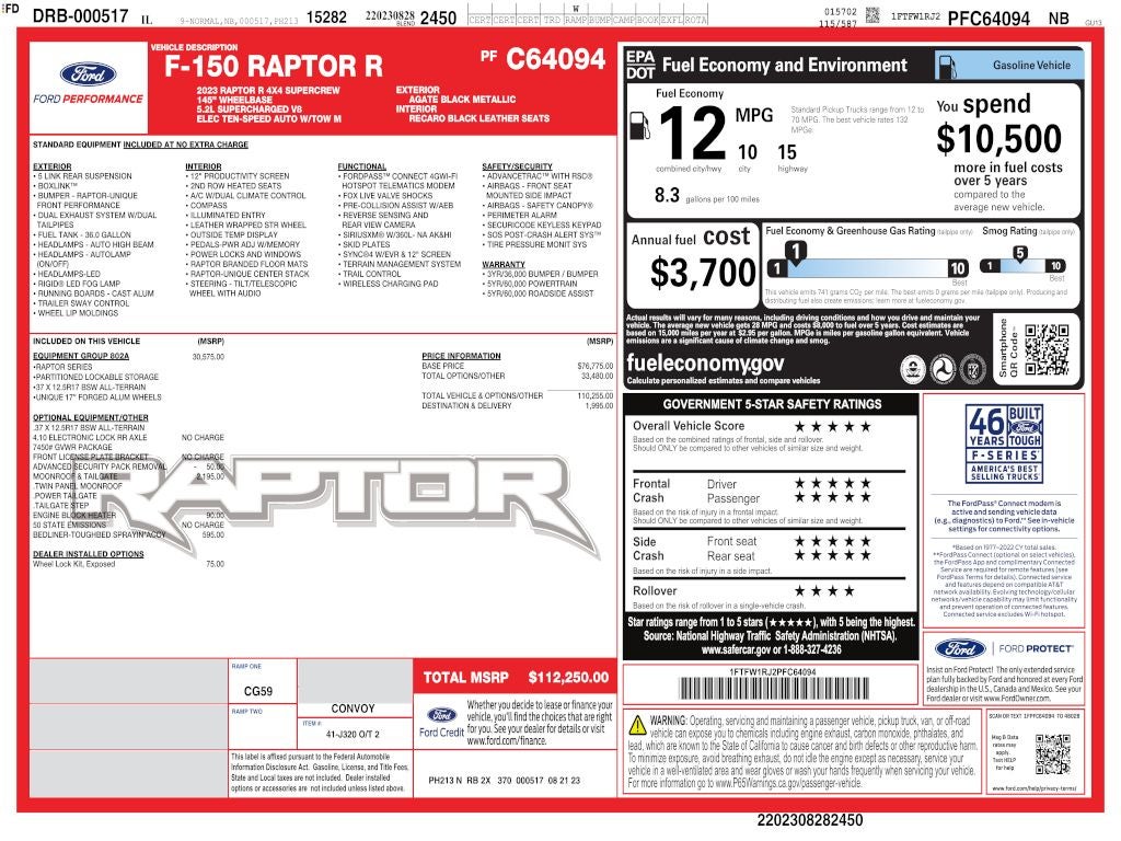 2023 Ford F-150 Raptor R