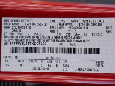 2026 Ford F-150 XLT BLACK WIDOW 4WD