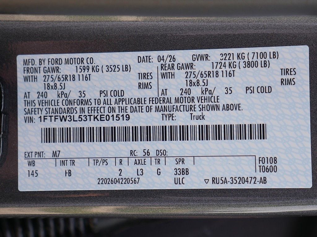 2026 Ford F-150 XLT CREW 4WD