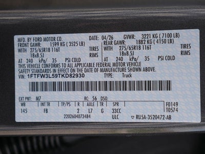 2026 Ford F-150 XLT CREW 4WD