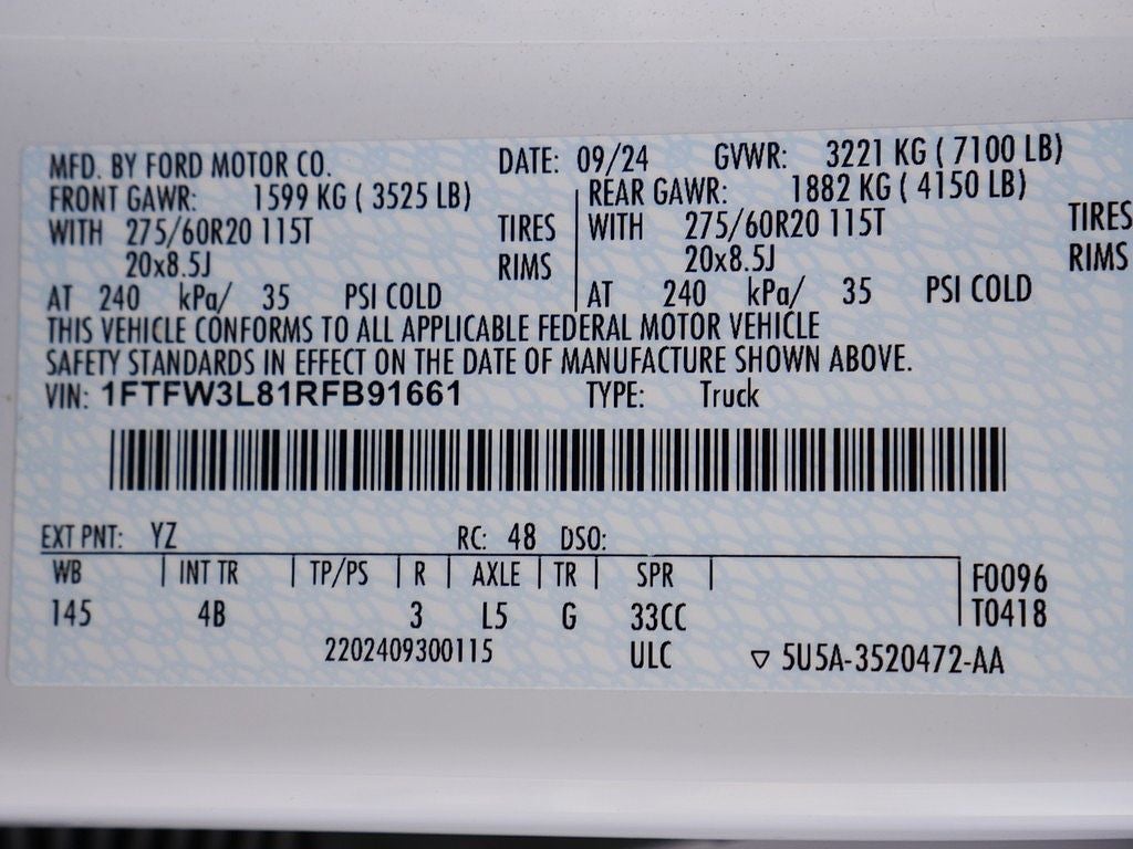 2024 Ford F-150 XLT CREW 3.5 303A