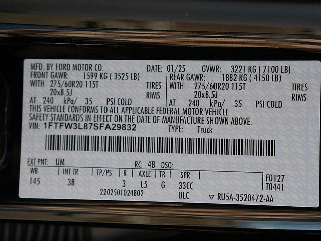 2025 Ford F-150 XLT CREW 3.5