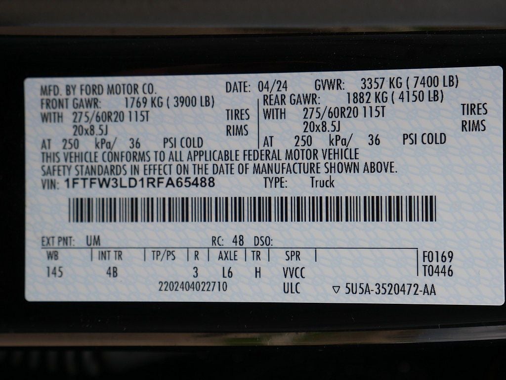 2024 Ford F-150 XLT CREW 3.5 303A