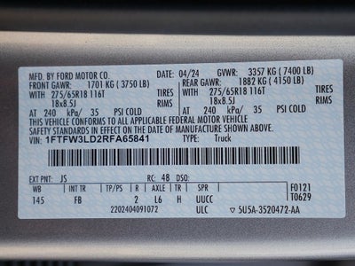 2024 Ford F-150 XLT CREW 3.5 PB