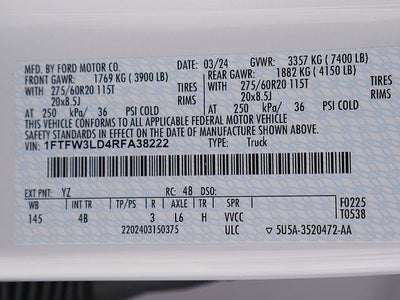 2024 Ford F-150 XLT CREW 303A 3.5 PB