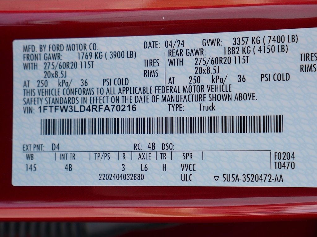 2024 Ford F-150 XLT CREW 3.5 PB 303A