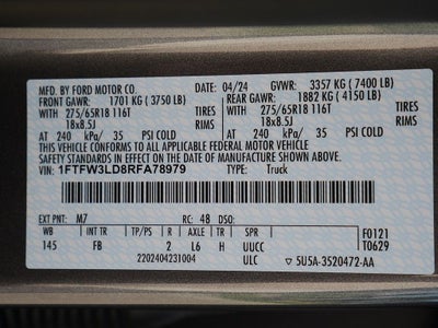 2024 Ford F-150 XLT CREW 3.5 PB