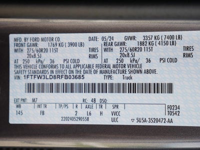 2024 Ford F-150 XLT CREW 3.5 PB