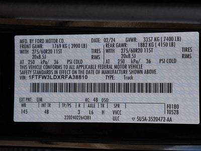 2024 Ford F-150 XLT CREW 3.5 303A