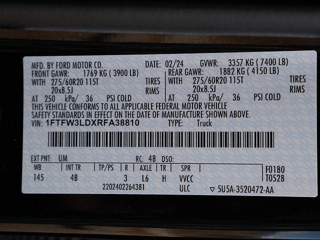 2024 Ford F-150 XLT CREW 3.5 303A