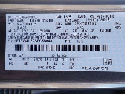 2025 Ford F-150 Tremor CREW 4WD