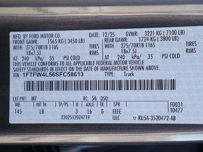 2025 Ford F-150 Tremor CREW 4WD