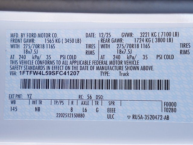 2025 Ford F-150 Tremor CREW 4WD