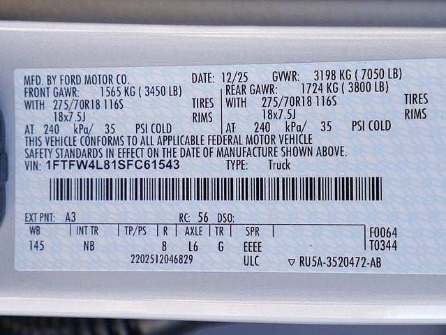 2025 Ford F-150 Tremor CREW 4WD